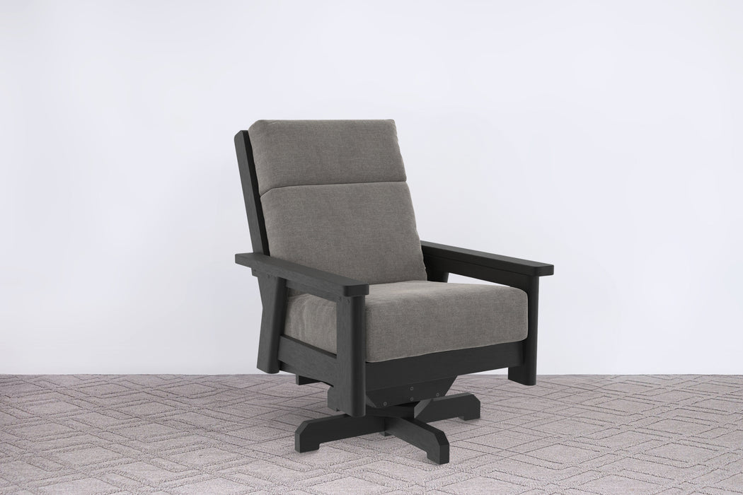 Charleston High Back Swivel Arm Chair