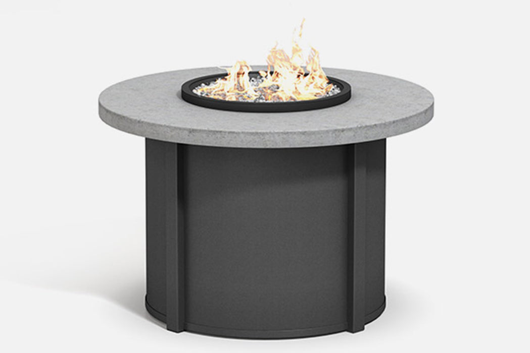 Valero 42" Round Composite Concrete Fire Table (21" Height)