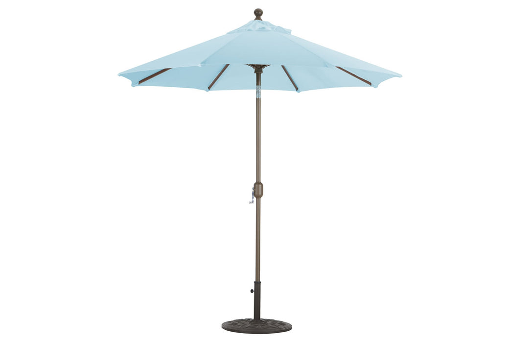 7.5' Octagon Auto Tilt Deluxe Umbrella Antique Bronze Pole