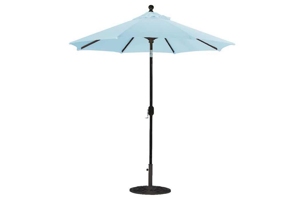 7.5' Octagon Auto Tilt Deluxe Umbrella Black Pole