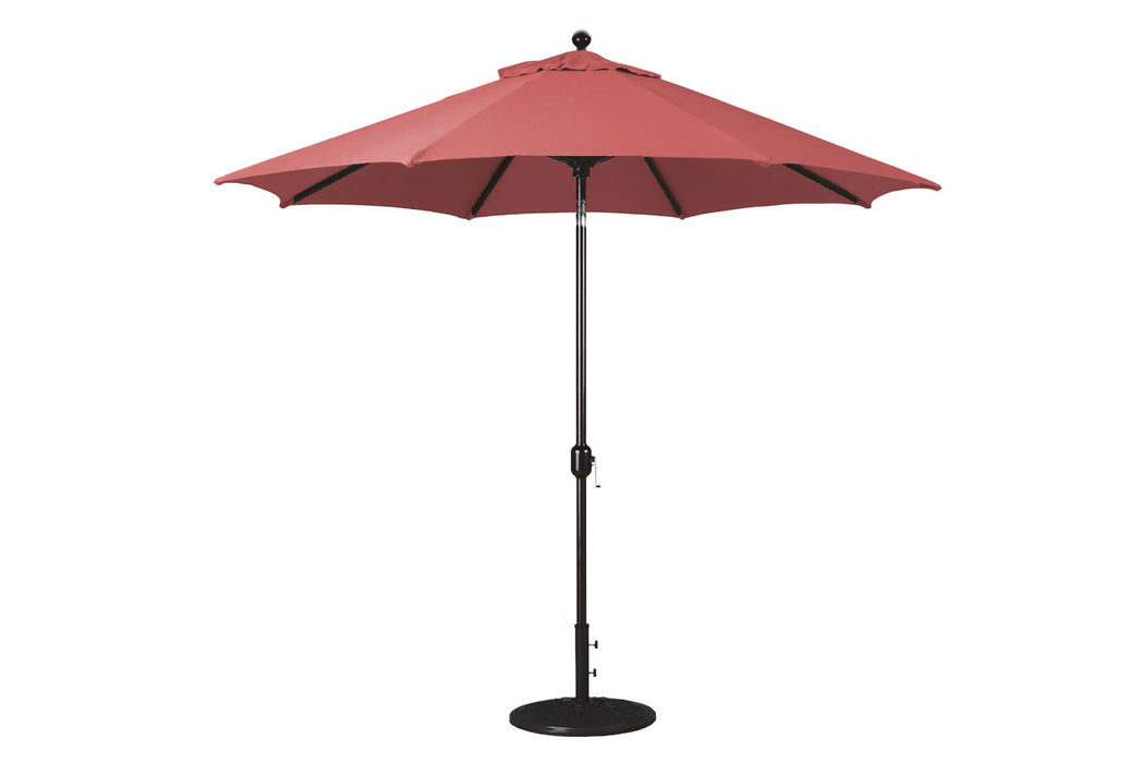 9' Octagon Auto Tilt Deluxe Umbrella Black Pole