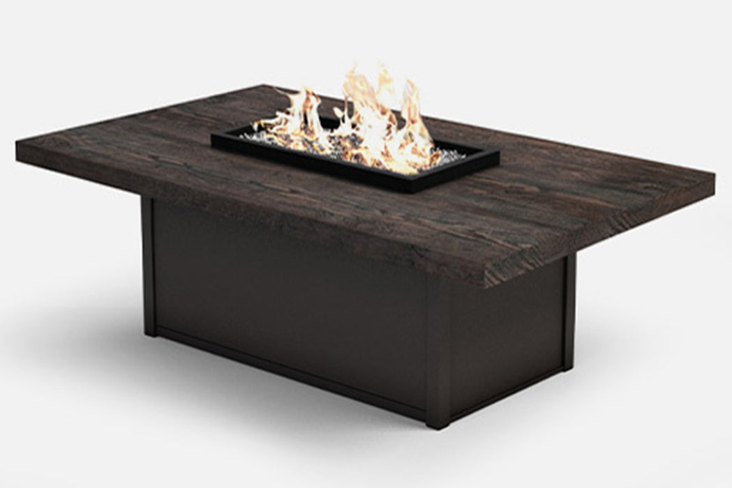 Aurora 36"x60" Rectangle Composite Timber Fire Table (21" Height)