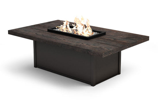 Aurora 36"x60" Rectangle Composite Timber Fire Table (19" Height)