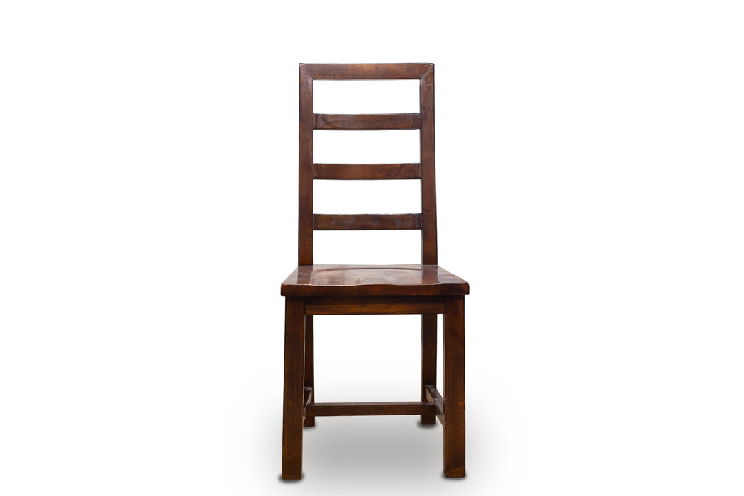 Post and Rail Ladder Back Chair - Set of 2