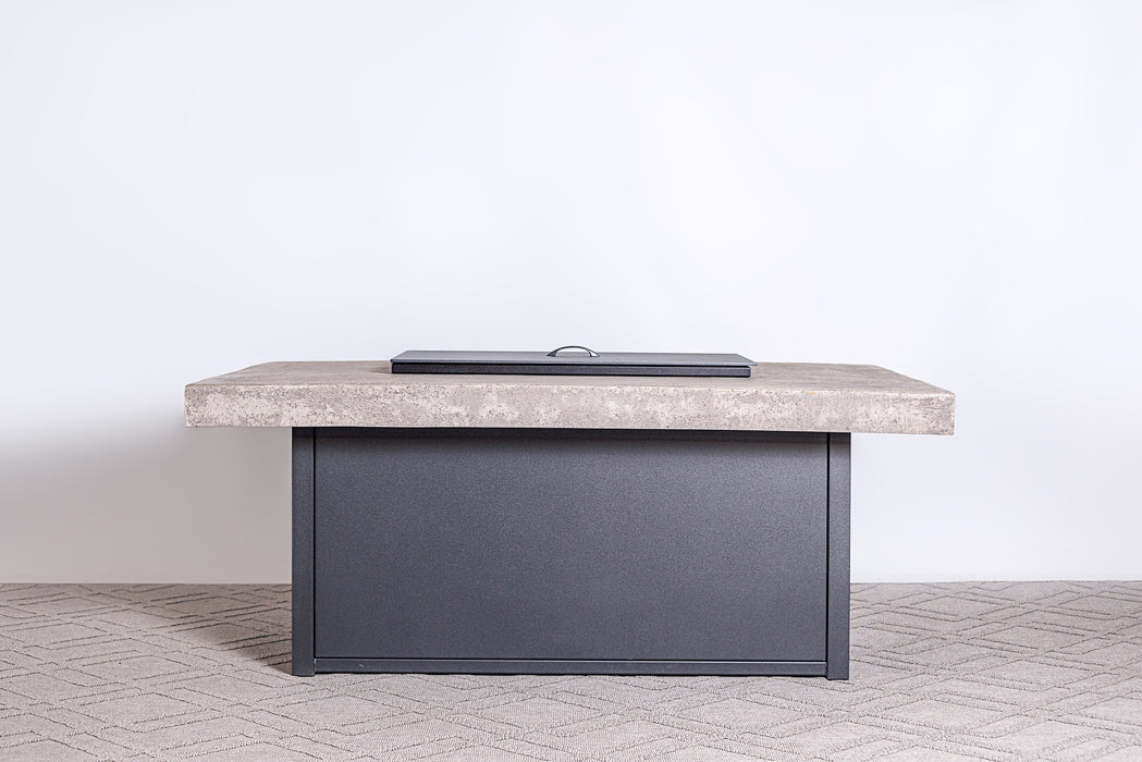 Aurora 32"x52" Rectangle Composite Concrete Fire Table (21" Height)