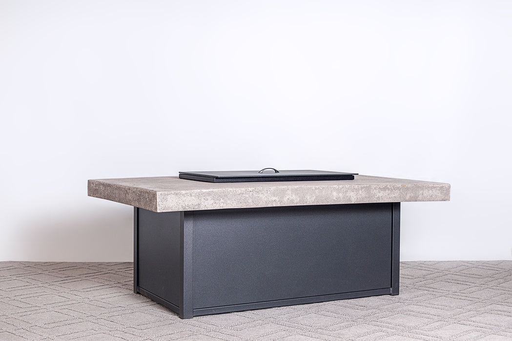 32"x52" Rectangle Composite Concrete Fire Table (19" Height)