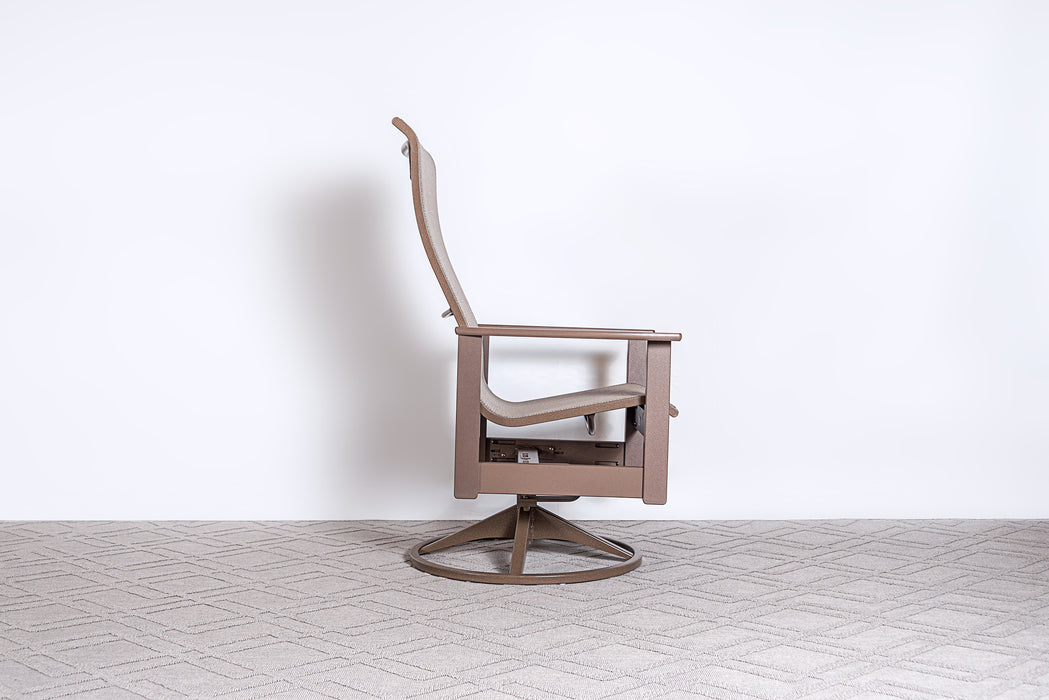 Leeward Supreme High Back Swivel Sling Chair