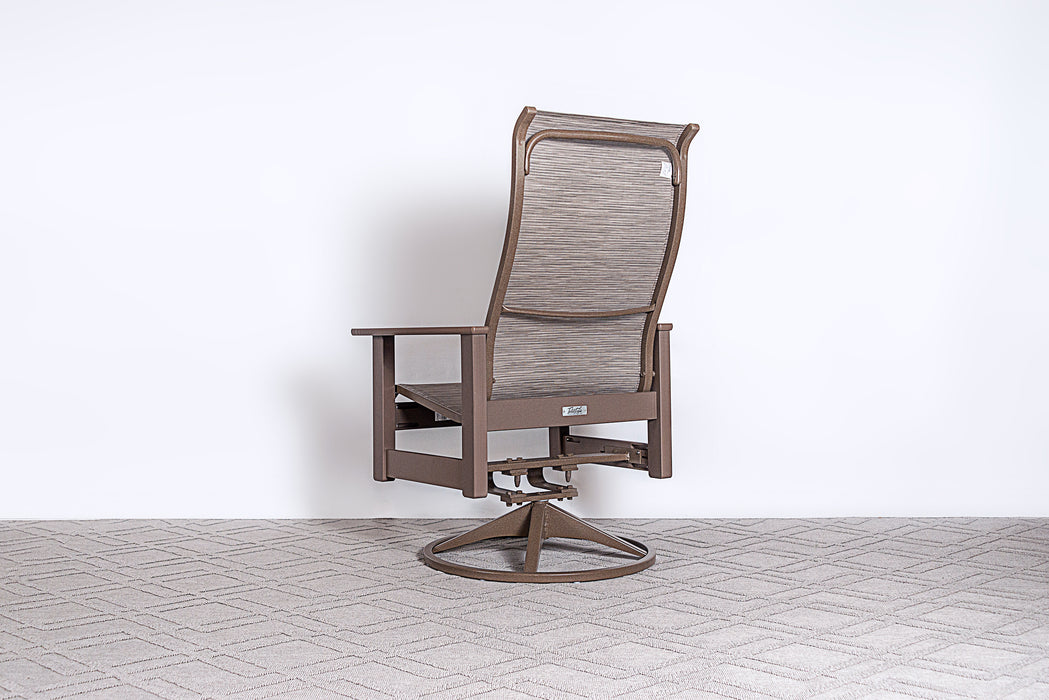 Leeward Supreme High Back Swivel Sling Chair
