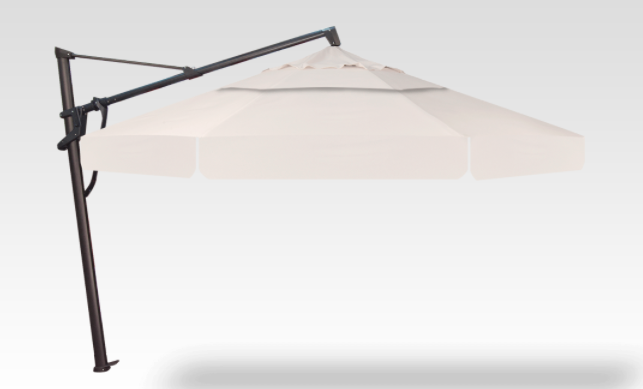 13' Octagon Cantilever Plus Umbrella Black