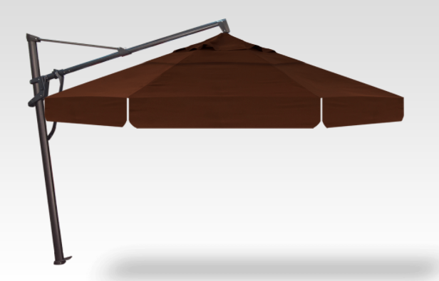 13' Octagon Cantilever Plus Umbrella Black