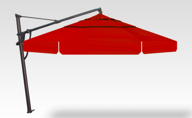 13' Octagon Cantilever Plus Umbrella Black