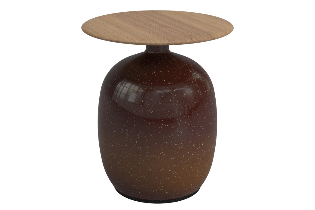Blow Low Teak Top Side Table