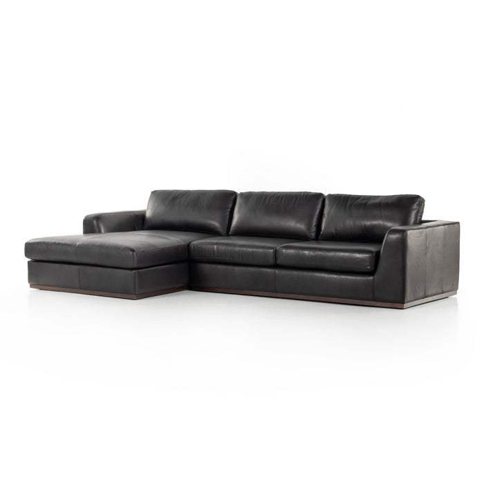 Colt Leather 2 Piece Chaise Sectional Clearance