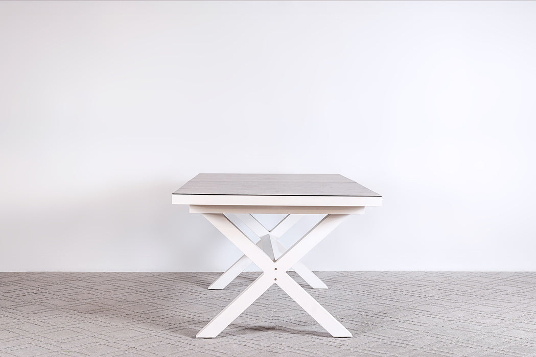Kingston 7 Piece Pop-up Dining Set White