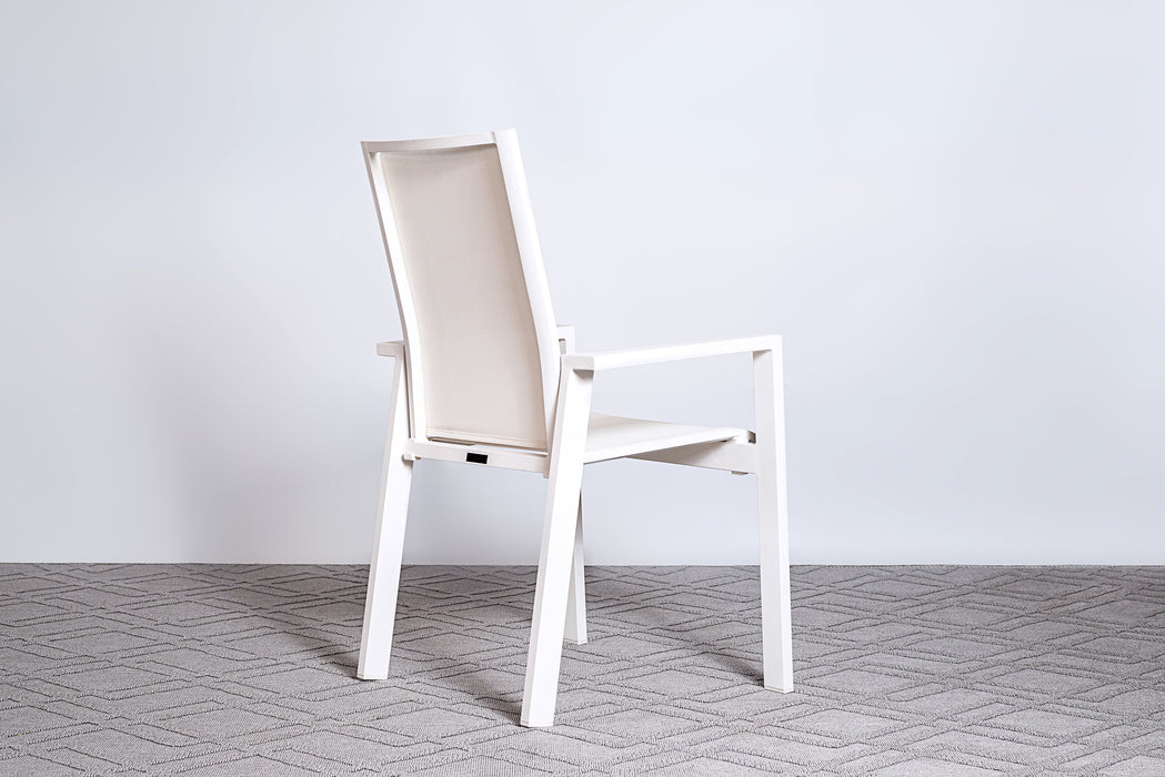 Kingston 7 Piece Pop-up Dining Set White