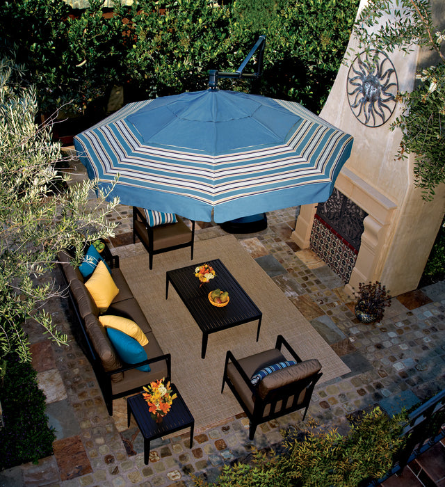 11' Octagon Cantilever Umbrella Black