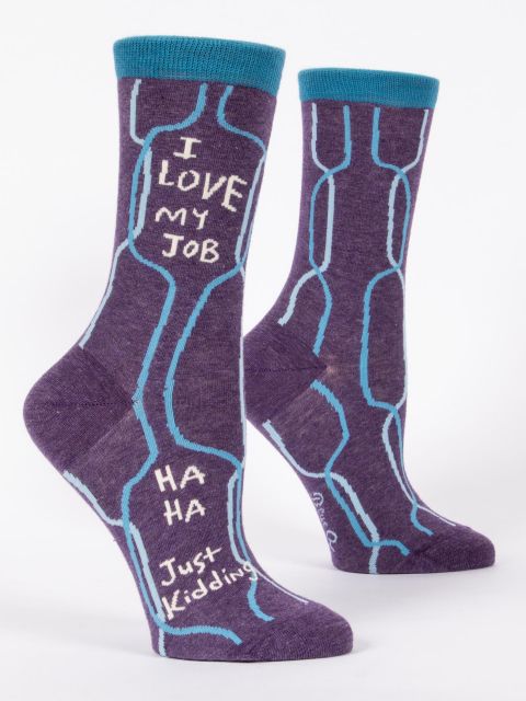 Women's Blue Q Socks