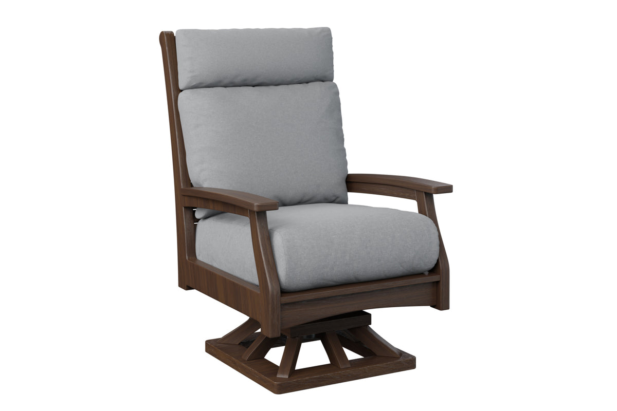 Classic Terrace High Back Swivel Rocker — Luxe Furniture Company