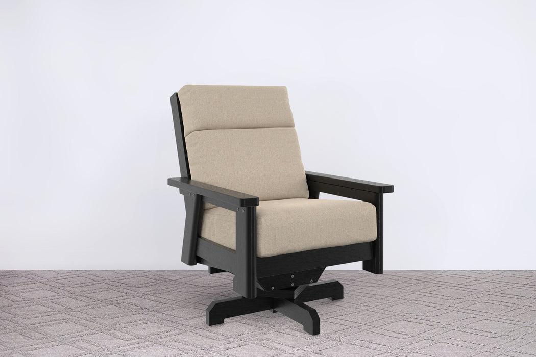Charleston High Back Swivel Arm Chair