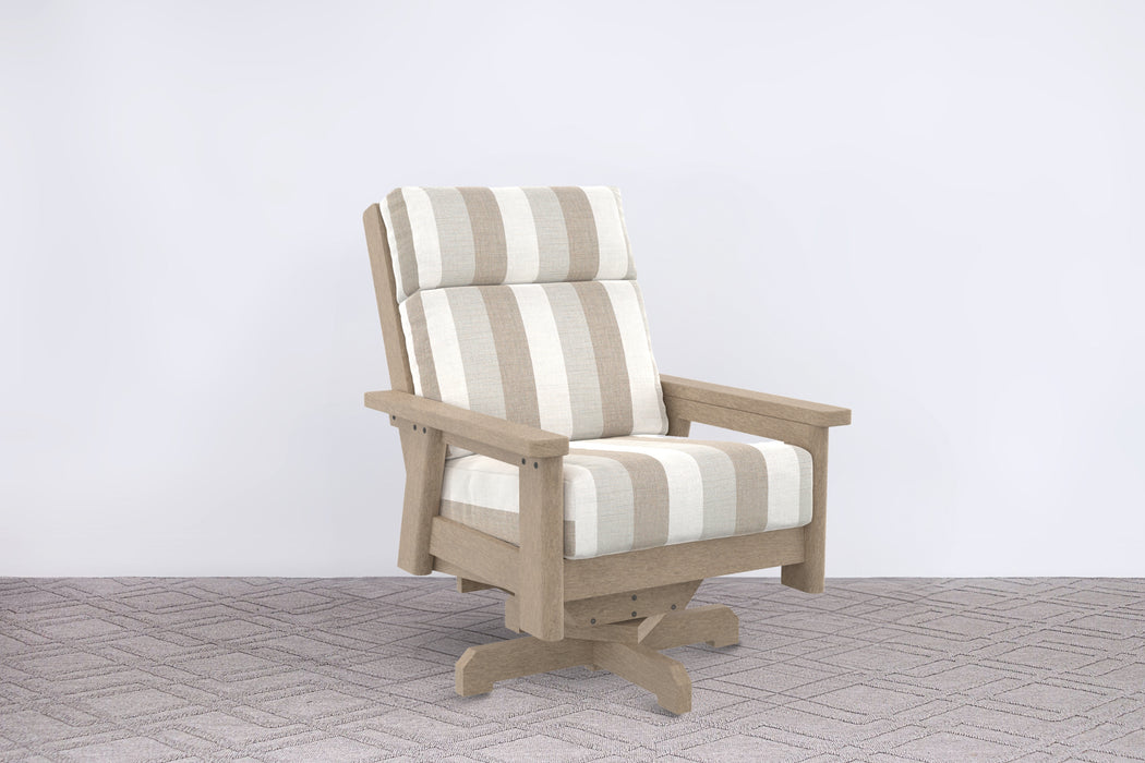 Charleston High Back Swivel Arm Chair