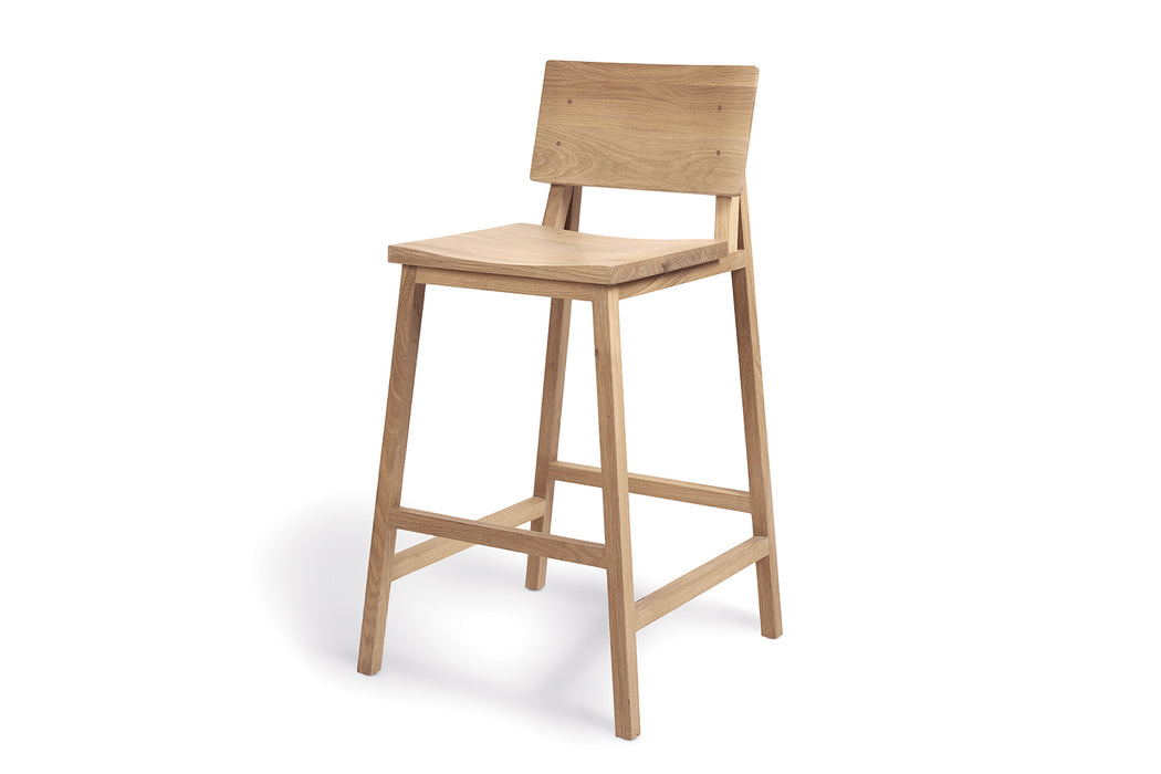 Oak N3 Kitchen Counter Stool