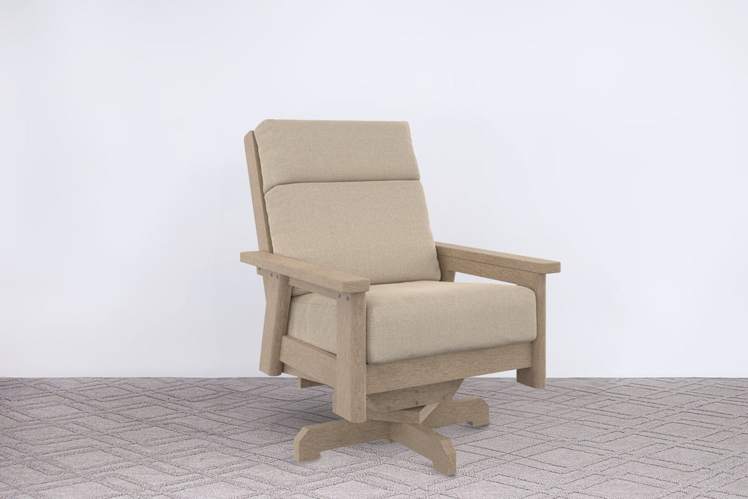 Charleston High Back Swivel Arm Chair