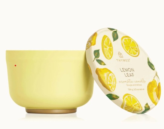 Thymes Lemon Leaf 6.5oz Tin Candle