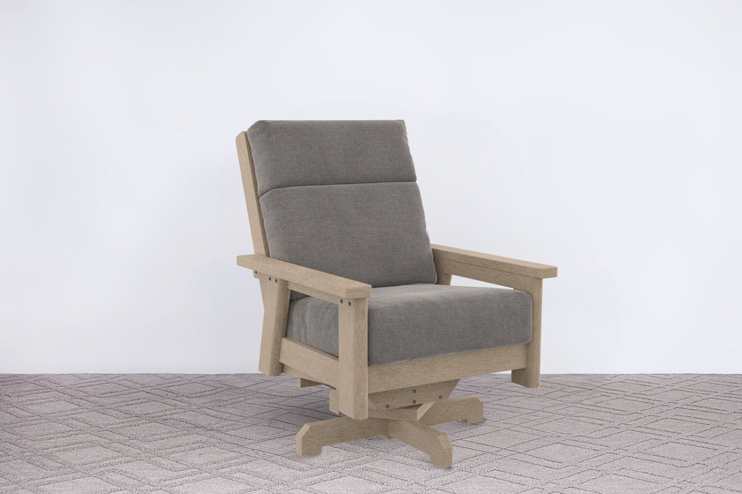 Charleston High Back Swivel Arm Chair