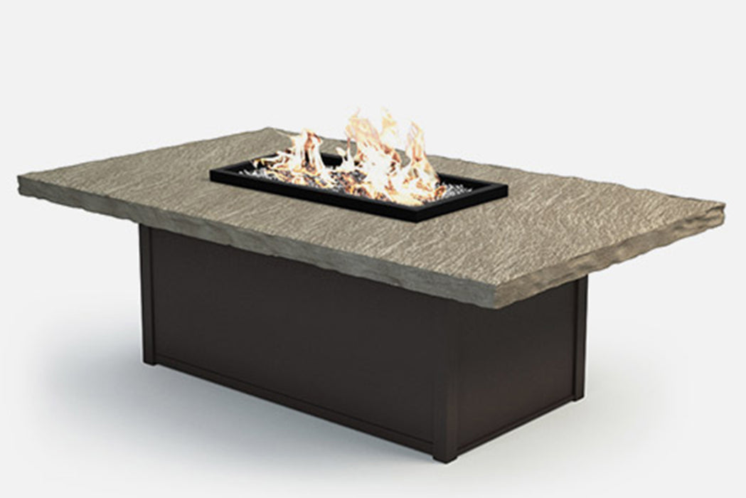 36"x60" Rectangle Composite Slate Fire Table (19" Height)
