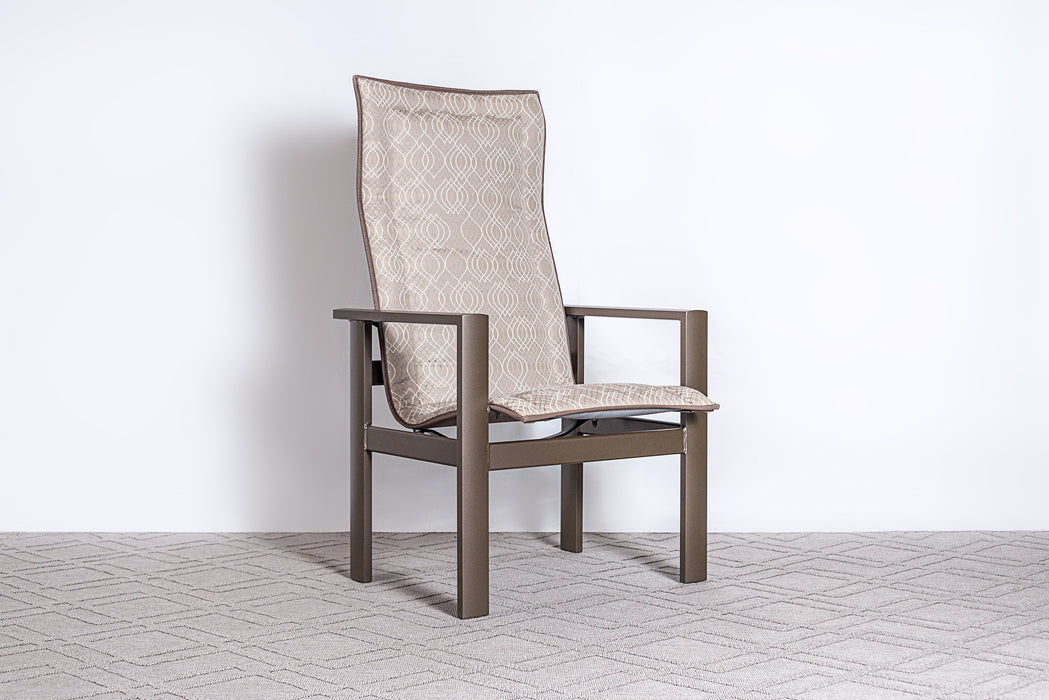 Elements High Back Padded Sling Dining Chair