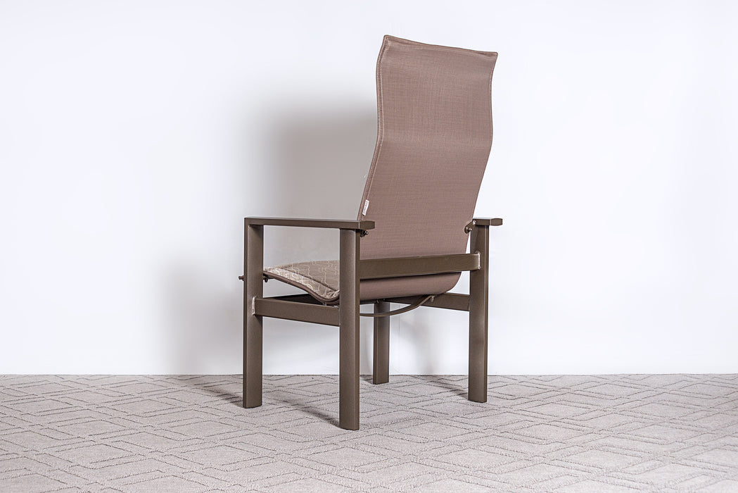 Elements High Back Padded Sling Dining Chair