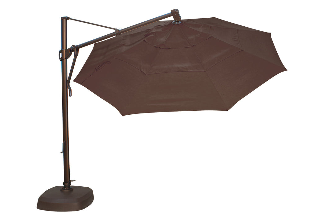 11' Octagon Cantilever Umbrella Bronze with Standard base