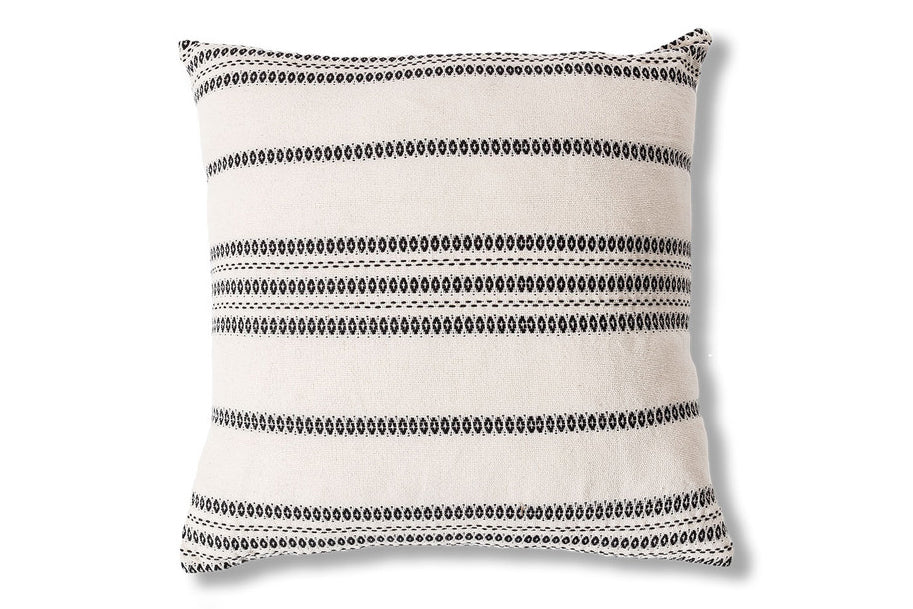 White Stripe Barcelona Cushion