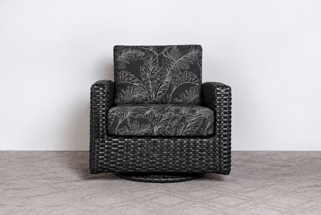 Portfino Swivel Club Chair & Ottoman - Clearance