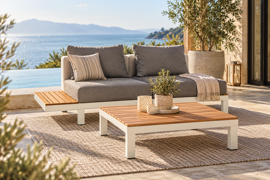 Drift 2 Seat Sofa & Coffee Table -Clearance