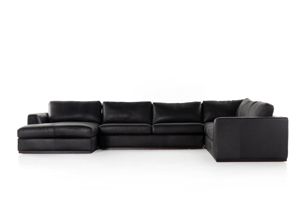 Colt Leather 4 Piece Sectional