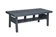Dark gray coffee table on a white background