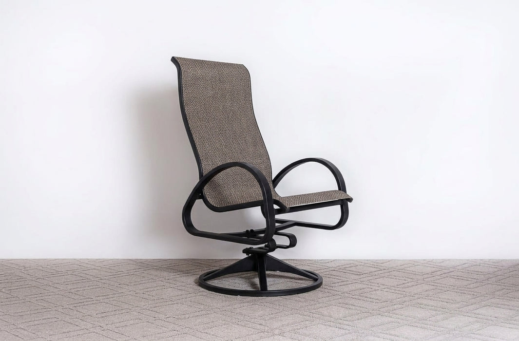 Aruba Supreme High Back Sling Swivel Rocker Chair - Clearance