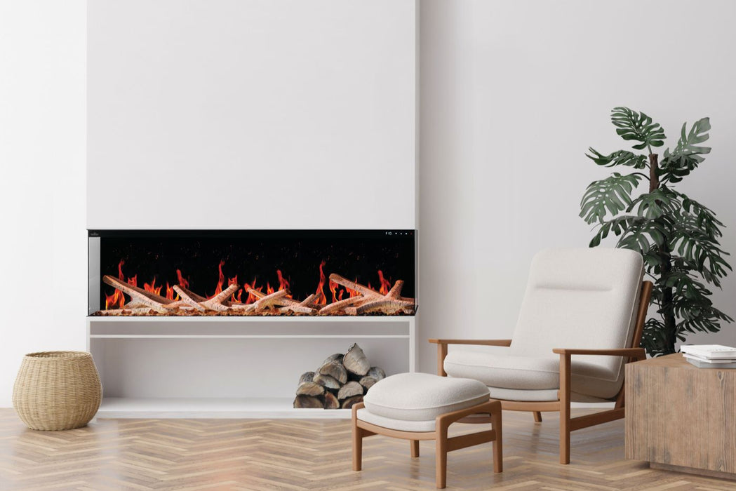 Luminex 65" LCD Electric Linear Built-in Fireplace