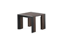 Square wooden Transformer table on a white background Product Image