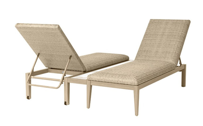 Siena Adjustable Chaise Lounge w. Table