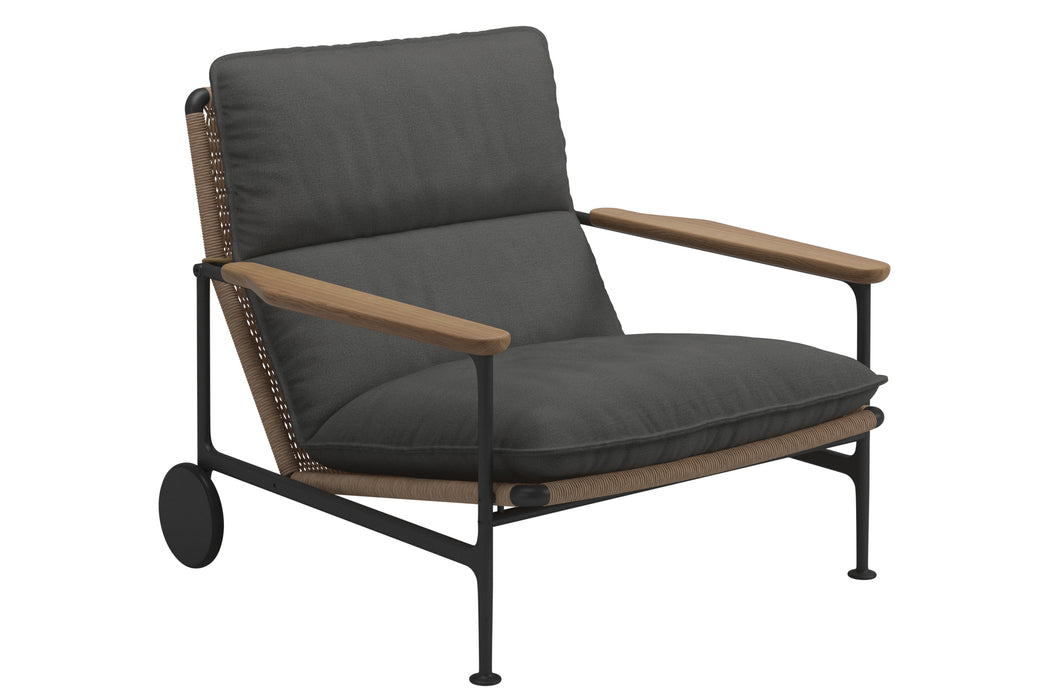 Zenith Lounge Chair w/ Teak Arms