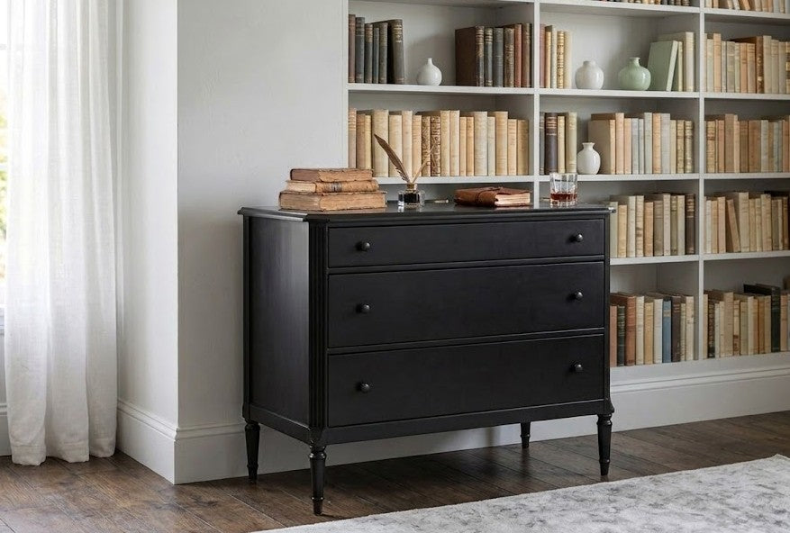 Black Metal Dresser