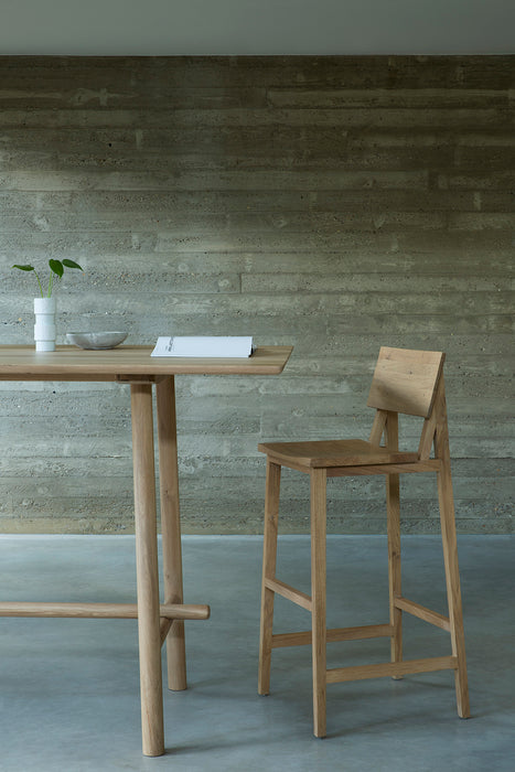 Oak N4 Bar Stool