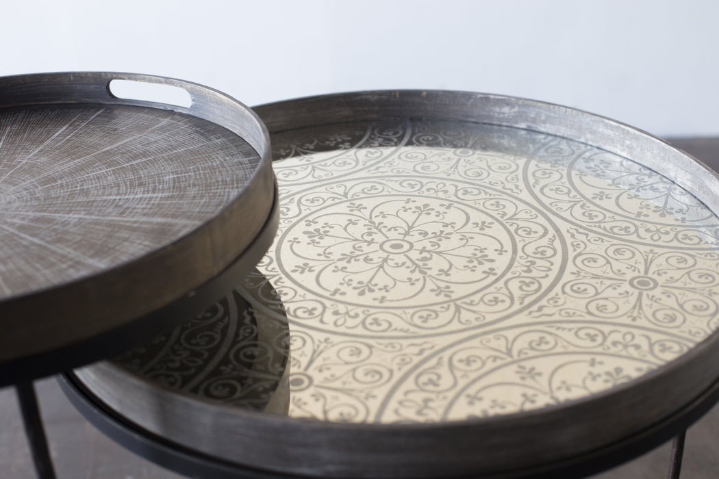 Moroccan Frost Large Mirror Tray
