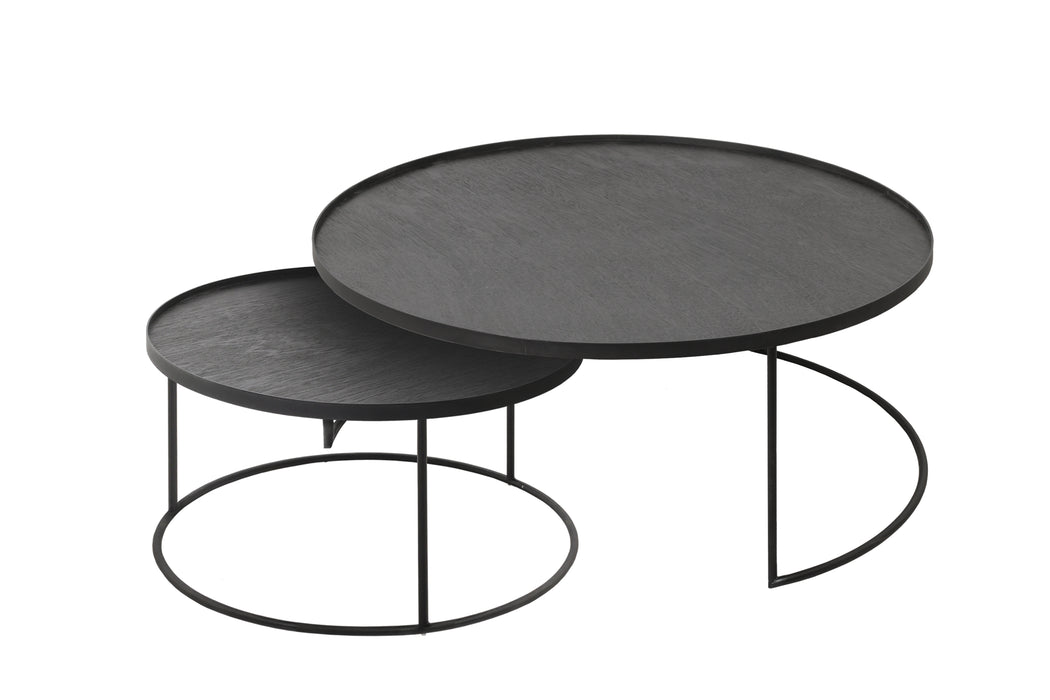 Round Tray Coffee Table Set